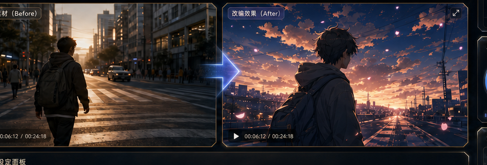 原片对比